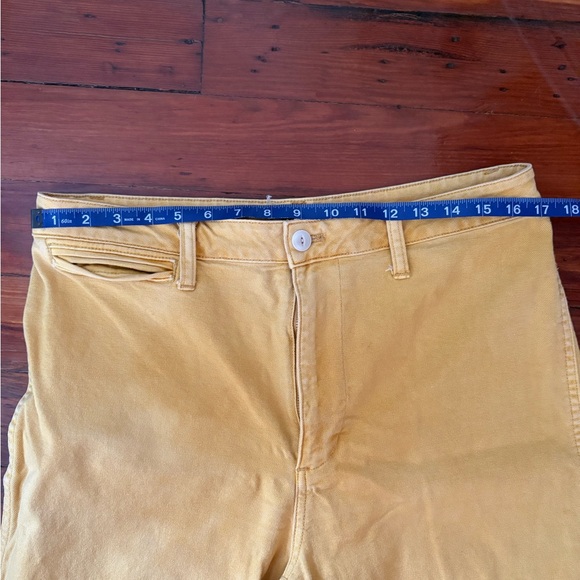 Madewell Emmett Wide-Leg Crop Pants in Greek Gold - Picture 9 of 11